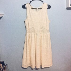 Cream Lace Xhilaration Dress